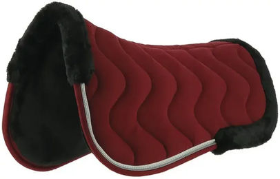 Equithème Jump Pro Sattelpad aus Baumwolle in Rot One Size – Bild 1 von 3