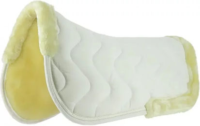 Equithème Jump Pro Sattelpad aus Baumwolle Weiß für Warmblut – Bild 1 von 5