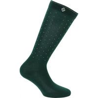 Produktbild von Equithème Kamilia JTM Reitsocken Unisex aus Baumwolle Weiß Grün Größe 37/39