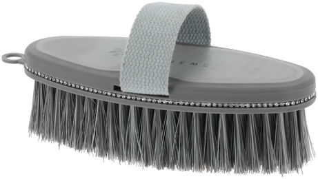 Produktbild von Equithème Kardätschenbürste Je t'aime mit Strass in Grau