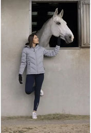 Produktbild von Equithème Lara Damen Reitjacke aus Polyester wasserabweisend Grau
