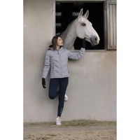 Produktbild von Equithème Lara Damen Reitjacke aus Polyester wasserabweisend Grau