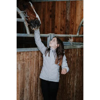 Produktbild von Equithème Lara Kinder-Daunenjacke grau wasserabweisend für 10 Jahre