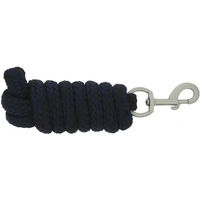 Produktbild von Equithème Longe zum Longieren aus Jacquard-Polyester in Schwarz und Blau