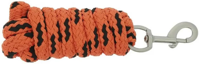 Produktbild von Equithème Longe zum Longieren aus Polyester in Schwarz-Orange