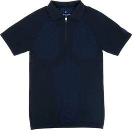Produktbild von Equithème Lucas Reit-Poloshirt für Herren aus Polyester in Blau Größe S