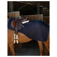 Produktbild von Equithème Nierendecke für Pferde aus Softshell Teddy in Blau