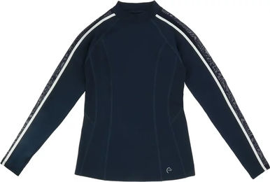 Produktbild von Equithème Originals Mélodie Reitshirt für Damen aus Baumwolle Blau XL