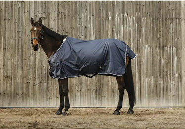 Produktbild von Equithème Outdoor-Pferdedecke aus 420D Polyester in Blau