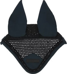 Produktbild von Equithème Pearl Fliegenfängermütze für Pferde in Schwarz und Blau aus Polyester