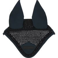 Produktbild von Equithème Pearl Fliegenfängermütze für Pferde in Schwarz und Blau aus Polyester