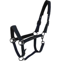 Produktbild von Equithème Pearl Pferd Halfter aus Polyester in Schwarz oder Blau