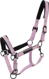 Produktbild von Equithème Pearl Pferdehalfter aus Polyester für Ponys in Schwarz oder Rosa
