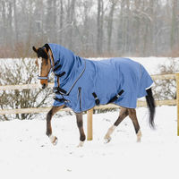 Produktbild von Equithème Pferdedecke 1200D AI Blau Standard aus Polyester