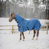Produktbild von Equithème Pferdedecke 1200D AI Blau Standard aus Polyester 300g