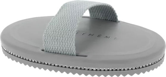 Produktbild von Equithème Pferdestriegel Je T'aime Strass Grau aus Nylon