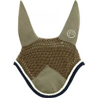 Produktbild von Equithème Polyfun Fliegenhaube für Pferde aus Baumwolle in Bunt und Braun