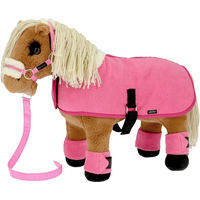 Produktbild von Equithème Pony Academy Mini Halfter-Set mit Satteldecke Rosa aus Polyester für Ponys