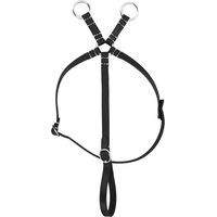 Produktbild von Equithème Pony Academy Mini-Martingal aus Leder für Ponys in Weiß oder Schwarz