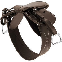 Produktbild von Equithème Pony Academy Mini-Sattel Reitspielzeug aus Polyester in Braun und Weiß