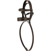 Produktbild von Equithème Pony Academy Mini-Trense aus Leder in Weiß und Braun für Ponys