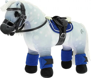 Equithème Pony Academy Reitspielzeug Trensen und Gebisse aus Leder in Schwarz Weiß und Blau – Bild 1 von 1