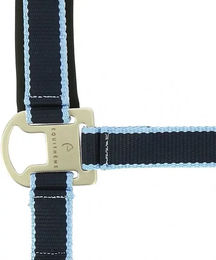 Produktbild von Equithème Pony Halfter Satiné aus Nylon in Blau