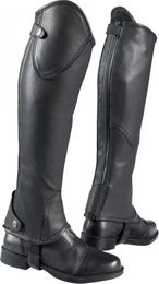 Equithème Premium HalfChaps aus Leder für Unisex, Schwarz, XL – Bild 1 von 2