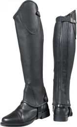 Equithème Premium HalfChaps aus Leder für Unisex, Schwarz, XS – Bild 1 von 2