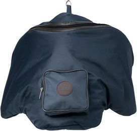 Produktbild von Equithème Premium Sattelrucksack für Pferdesattel aus Polyester in Blau Grösse L