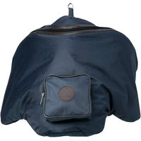 Produktbild von Equithème Premium Sattelrucksack für Pferdesattel aus Polyester in Blau Grösse L