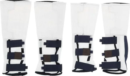 Produktbild von Equithème Pro Fliegengamaschen für Pferde Weiß 4er Pack