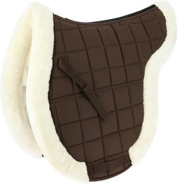 Produktbild von Equithème Pro Sattelunterlage für Pferde aus Polyester in Braun