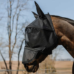 Produktbild von Equithème Protec Fliegen- und UV-Maske für Pferde aus Polyester Grösse XL