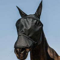 Produktbild von Equithème Protec Fliegenmaske für Pferde aus Polyester Schwarz Größe S