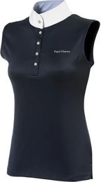 Produktbild von Equithème Reit-Poloshirt aus Mesh für Damen in Blau oder Schwarz Größe XL