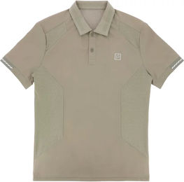 Produktbild von Equithème Reit-Poloshirt Eric für Herren aus Nylon in Grau und Beige Größe L