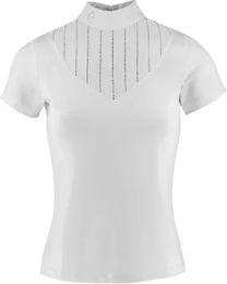 Produktbild von Equithème Reit-Poloshirt Funza Turnier Damen Weiß Größe L