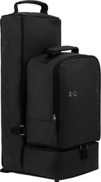 Equithème Reiterstiefeltasche und Helmtasche Basalt Schwarz wasserdicht aus Polyurethan und Polyester – Bild 1 von 1