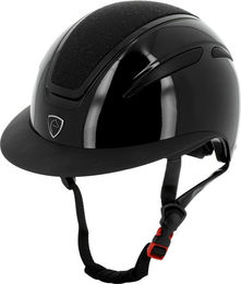 Equithème Reithelm Agris mit breitem Visier für Damen und Herren in Schwarz oder Silber aus Kunststoff Größe 56-58cm – Bild 1 von 2