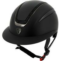 Produktbild von Equithème Reithelm Agris mit breitem Visier für Unisex in Schwarz oder Silber