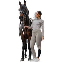 Produktbild von Equithème Reithose Brigitte Damen Full Grip Grau Größe 42