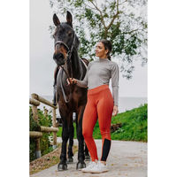 Produktbild von Equithème Reithose Damen Brigitte Full Grip Orange Größe 38