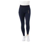 Produktbild von Equithème Reithose für Mädchen Lola aus Baumwolle in Blau für 14-Jährige