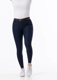 Produktbild von Equithème Reithose Yolande Mid Grip Blau Grösse 44 aus Polyamid wasserabweisend Unisex