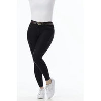 Produktbild von Equithème Reithose Yolande Mid Grip Schwarz Unisex wasserabweisend aus Polyamid