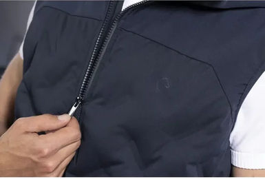 Equithème Reitjacke für Herren wasserabweisend Blau Schwarz Größe L – Bild 1 von 9