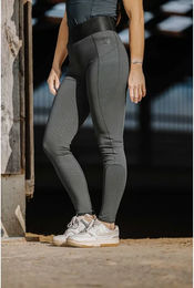 Equithème Reitleggings Damen Full Grip Iris Schwarz Größe 36 – Bild 1 von 7