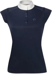 Produktbild von Equithème Reitpolo Damen mit Strasssteinen Blau XL