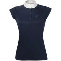 Produktbild von Equithème Reitpolo Damen mit Strasssteinen Blau XL